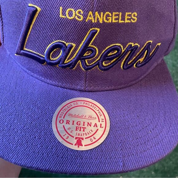 Vintage NWT 2009 Los Angeles Lakers Mitchell & Ness Championship SnapBack Hat - Picture 11 of 11